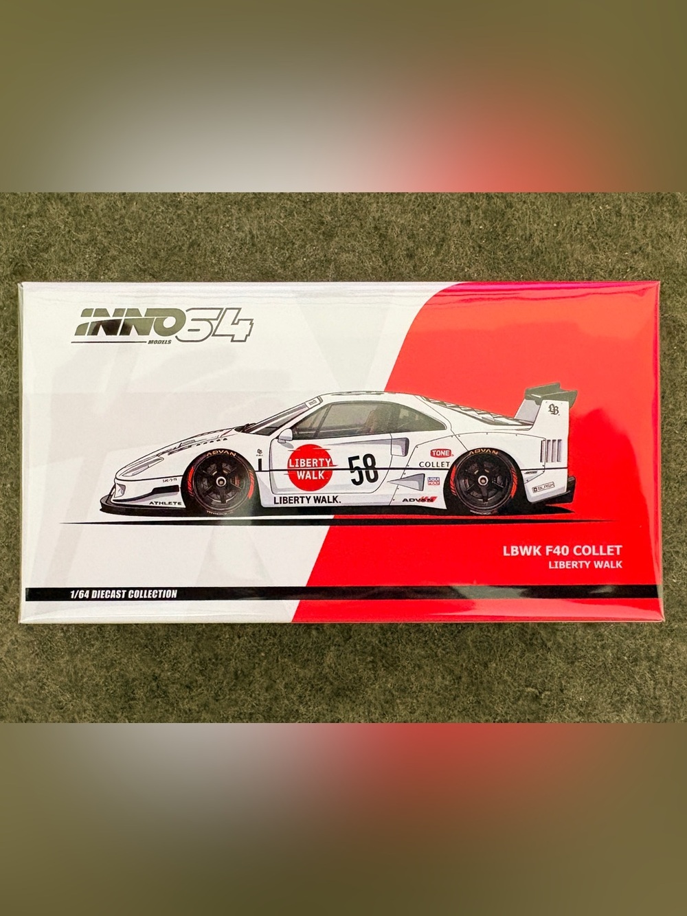 INNO64 LBWK Ferrari F40 #58 1:64 Limited Edition